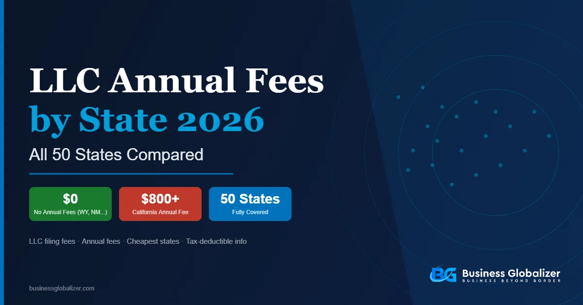 LLC Annual Fees by State 2026: All 50 States Compared