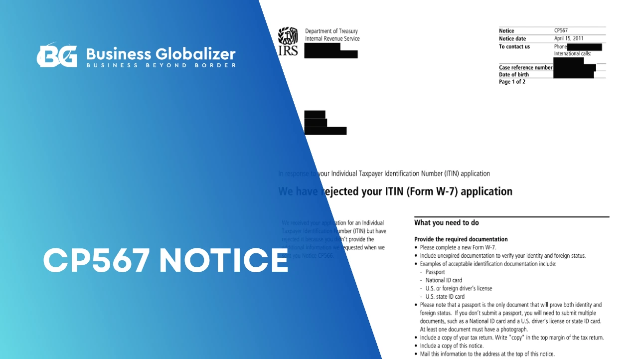 CP567 Notice: Why the IRS Rejected Your ITIN Application