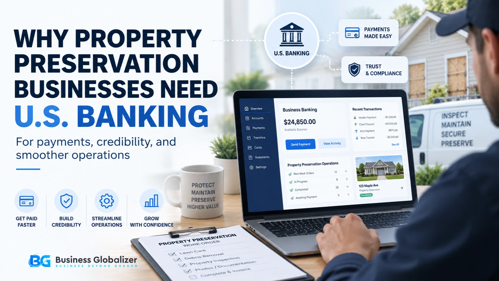 Why Property Preservation Businesses Need U.S. Banking